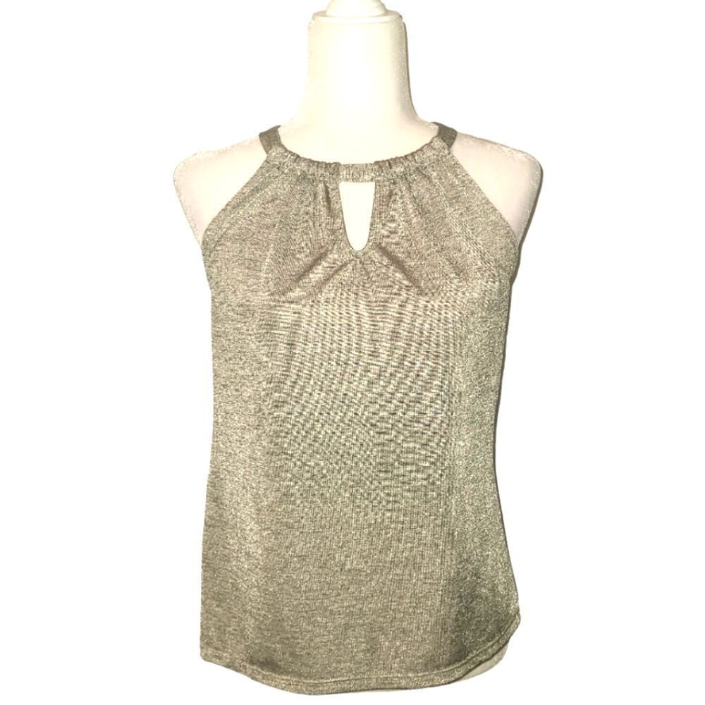 INC Silver Shimmer Tank Blouse - Picture 2 of 9